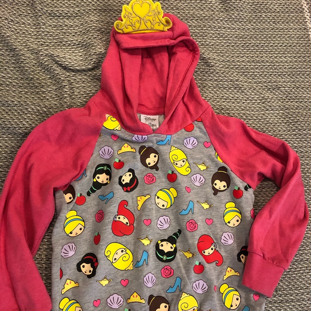 Disney store princess hoodie- size 7/8